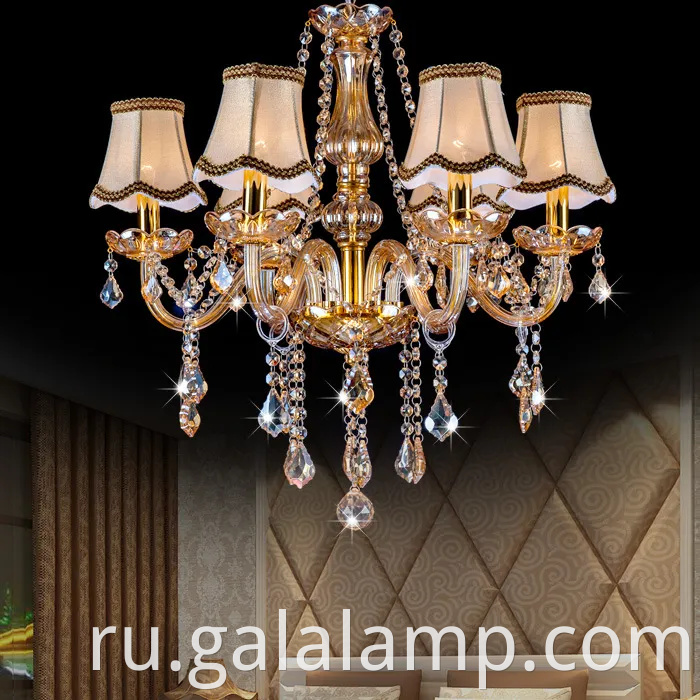 Стильная прозрачная хрустальная люстра для домашнего декора